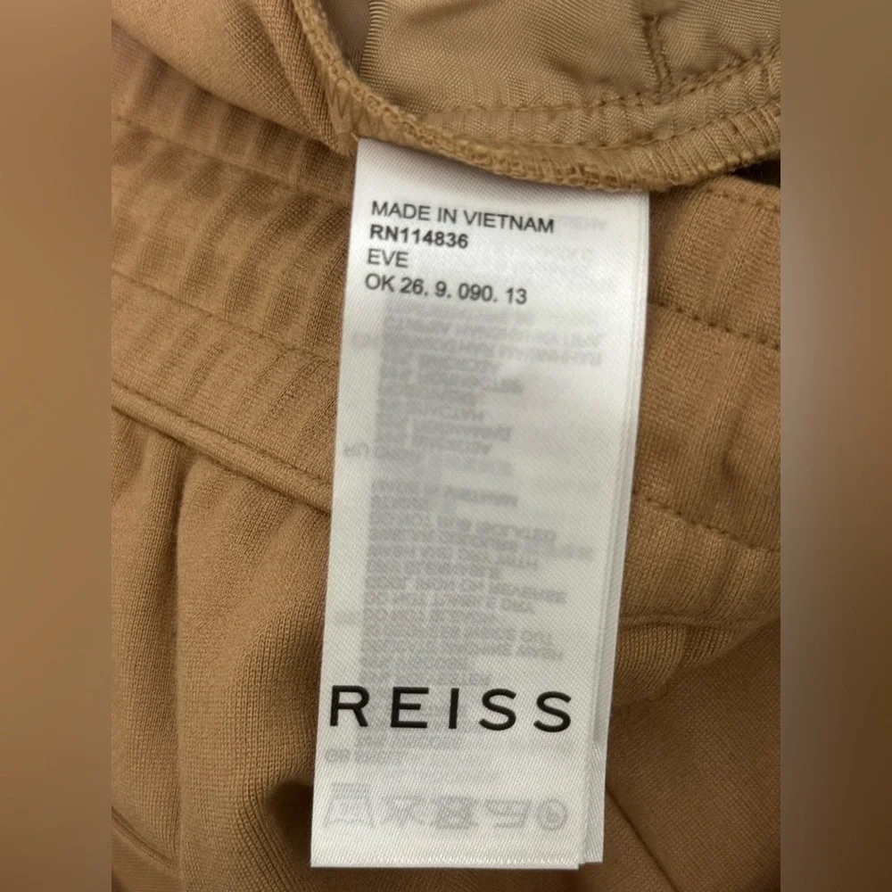 REISS Eve Pull On Jogger Pants In Camel US 10